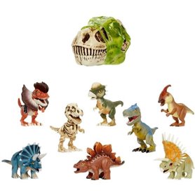 GrossMos - Tete de dinosaure géante - Découvre tes mini dinosaures dans le slime - 4 modeles a collectionner - Aléatoire