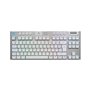 Clavier gamer - sans fil - Logitech G - G915 TKL X - Switch tactile  - AZERTY - Blanc