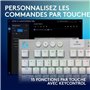 Clavier gamer - sans fil - Logitech G - G915 TKL X - Switch tactile  - AZERTY - Blanc