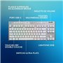 Clavier gamer - sans fil - Logitech G - G915 TKL X - Switch tactile  - AZERTY - Blanc