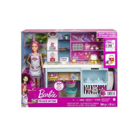 Pasticceria Barbie - MATTEL - HGB73 - Playset avec Accessoires - Blanc