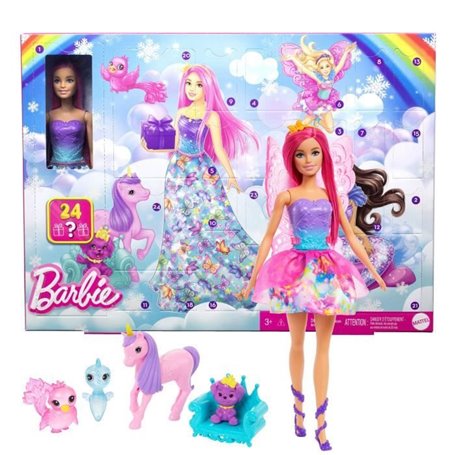 Barbie-Calendrier de l'Avent Barbie Dreamtopia-Poupée et accessoires HRG90