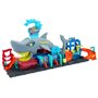 Hot Wheels City-Station de Lavage Requin-Coffret voiture Color Reveal HTN82