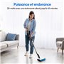 MEDION H10 Nettoyeur Sol Dur sans Fil - Rouleau Brosse - Réservoirs Eau Propre/Sale - Fonction Auto-Nettoyage - Écran LE