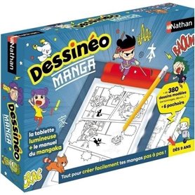 Jeu créatif - NATHAN - Dessinéo Manga - Tablette lumineuse pour créer des mangas