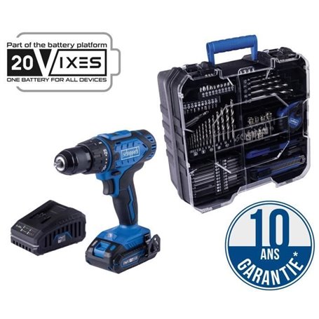 Perceuse Visseuse sans fil 20V IXES + 1 batterie 2 Ah