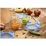 Tefal Masterseal Glass Bébé, Lot de 3 boîtes de conservation alimentaire  0,18 L, Compatible four et congélateur N105071