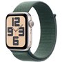 Apple Watch SE GPS - 44mm - Boîtier Starlight Aluminium - Bracelet Lake Green Sport Loop