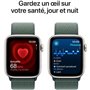 Apple Watch SE GPS - 44mm - Boîtier Starlight Aluminium - Bracelet Lake Green Sport Loop