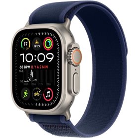 Apple Watch Ultra 2 GPS + Cellular - 49mm - Boîtier Natural Titanium - Bracelet Blue Trail Loop - M/L