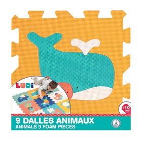 9 Dalles animaux mousse a assembler