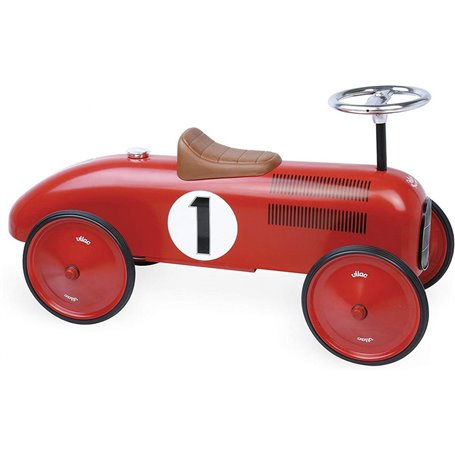 Porteur vintage voiture rouge