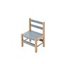 Chaise basse Louise Hybride Bleu Gris