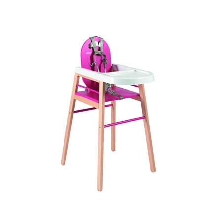 Chaise haute fixe Lili Hybride Fuschia