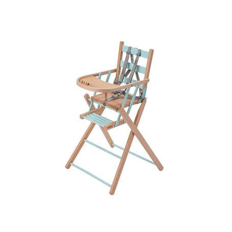 Chaise haute Sarah extra-pliante Hybride Vert mint