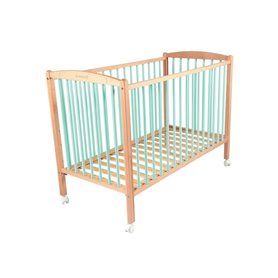 Lit Arthur 70x140 avec roulettes Hybride Vert mint