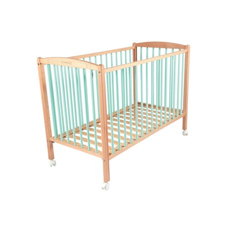 Lit Arthur 70x140 avec roulettes Hybride Vert mint