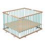 Parc pliant carré Gaby Hybride Vert mint