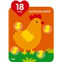 Autocollants grandir la poule