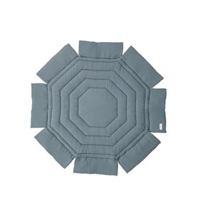 Tapis de parc octogonal ouatiné bicolore Gris ardoise