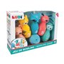 5 Quilles souples animaux avec balle