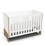 Lit Bebe 60x120 Blanc - Chene