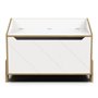 Coffre A Jouets - Banc Blanc - Chene