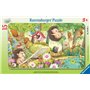 Puzzle cadre 15 p - les animaux du jardin