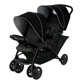 Poussette Double Stadium Duo Noir/Gris
