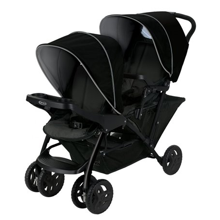 Poussette Double Stadium Duo Noir/Gris