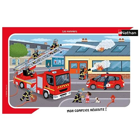 Puzzle 15p Les pompiers en actions