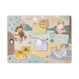 Puzzle Sonore en Bois Animaux