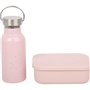 Set goûter enfant (bouteille+boîte) - rose