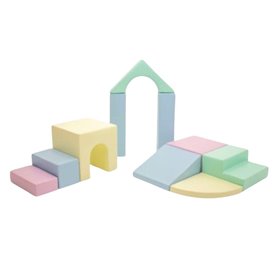 Ensemble grands blocs pastel clair