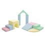 Ensemble grands blocs pastel clair