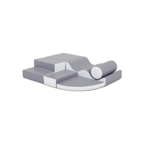 Ensemble blocs roulade gris- blanc