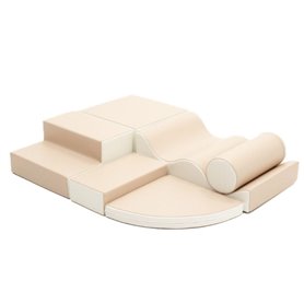 Ensemble blocs roulade beige- blanc