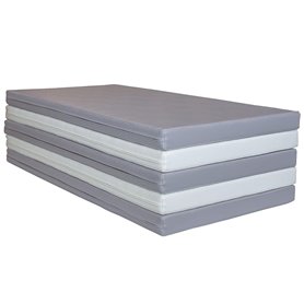 Ensemble matelas gris- blanc