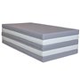 Ensemble matelas gris- blanc