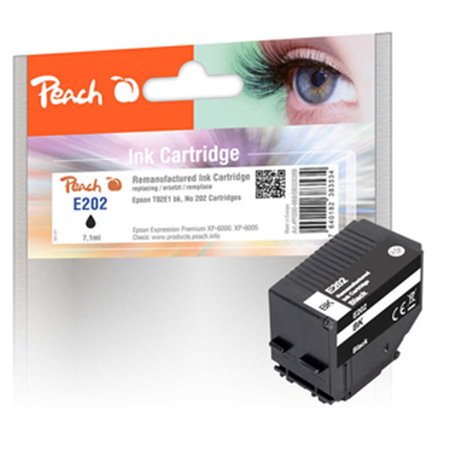 Peach PI200-668 cartouche d'encre 1 pièce(s) Compatible Rendement standard Noir