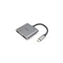 Equip 133484 station d'accueil USB 3.2 Gen 1 (3.1 Gen 1) Type-C Argent