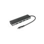 Alcasa HUB-C001A hub & concentrateur USB Type-C 5000 Mbit/s Anthracite