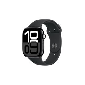 Apple Watch Series 10 OLED 46 mm Numérique 416 x 496 pixels Écran tactile Noir Wifi GPS (satellite)