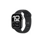 Apple Watch Series 10 OLED 46 mm Numérique 416 x 496 pixels Écran tactile Noir Wifi GPS (satellite)