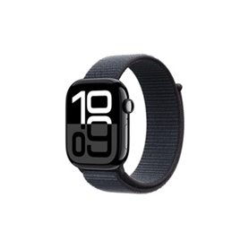 Apple Watch Series 10 OLED 46 mm Numérique 416 x 496 pixels Écran tactile Noir Wifi GPS (satellite)