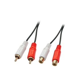 Lindy 35674 câble audio 10 m 2 x RCA Noir