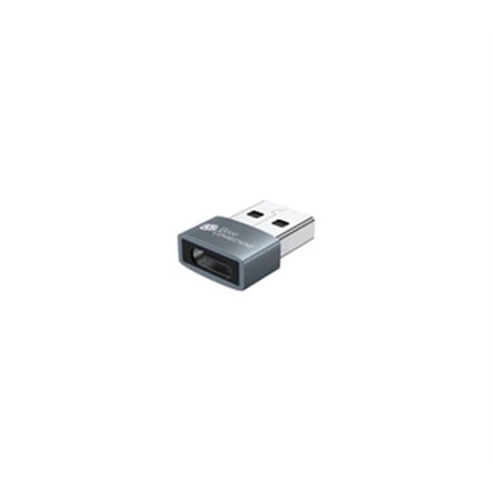 Alcasa USB-AD203 changeur de genre de câble USB-A USB-C Gris