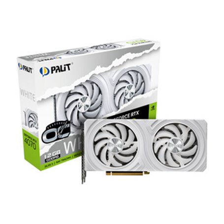 Palit GeForce RTX 4070 White OC NVIDIA 12 Go GDDR6