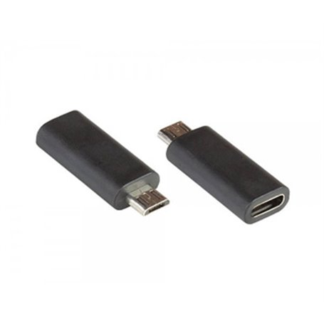 Alcasa USB-AD202 changeur de genre de câble USB Micro B USB C Noir