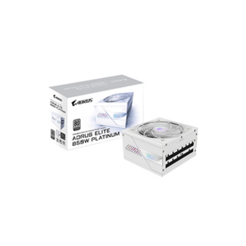 GIGABYTE AORUS ELITE P850W ICE Alimentation - PCIe 5.0, 80 PLUS Platinum, Conception entièrement modulaire, Ventilateur